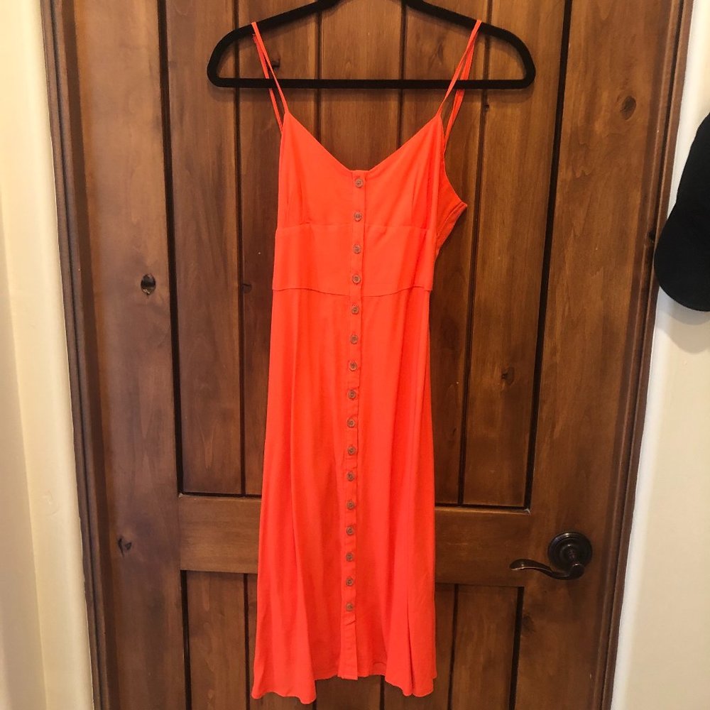 Orange Midi Dress